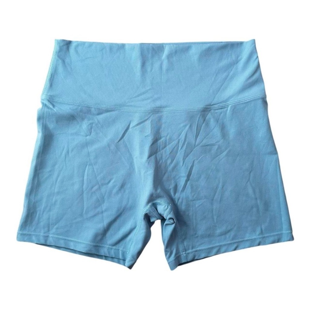 light blue biker shorts